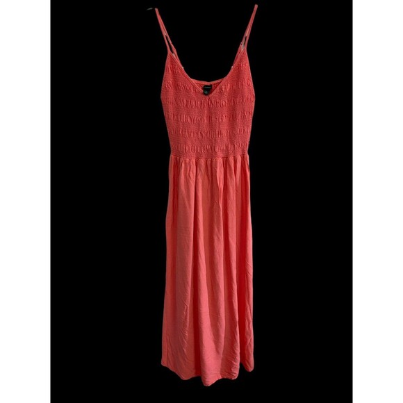 Wild Fable Sundress Womens Size XS Peach Spaghetti Strap Midi - Picture 6 of 6
